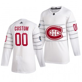 Män NHL Vancouver Canucks Tröjor med eget tryck Vit Adidas 2020 All-Star Authentic